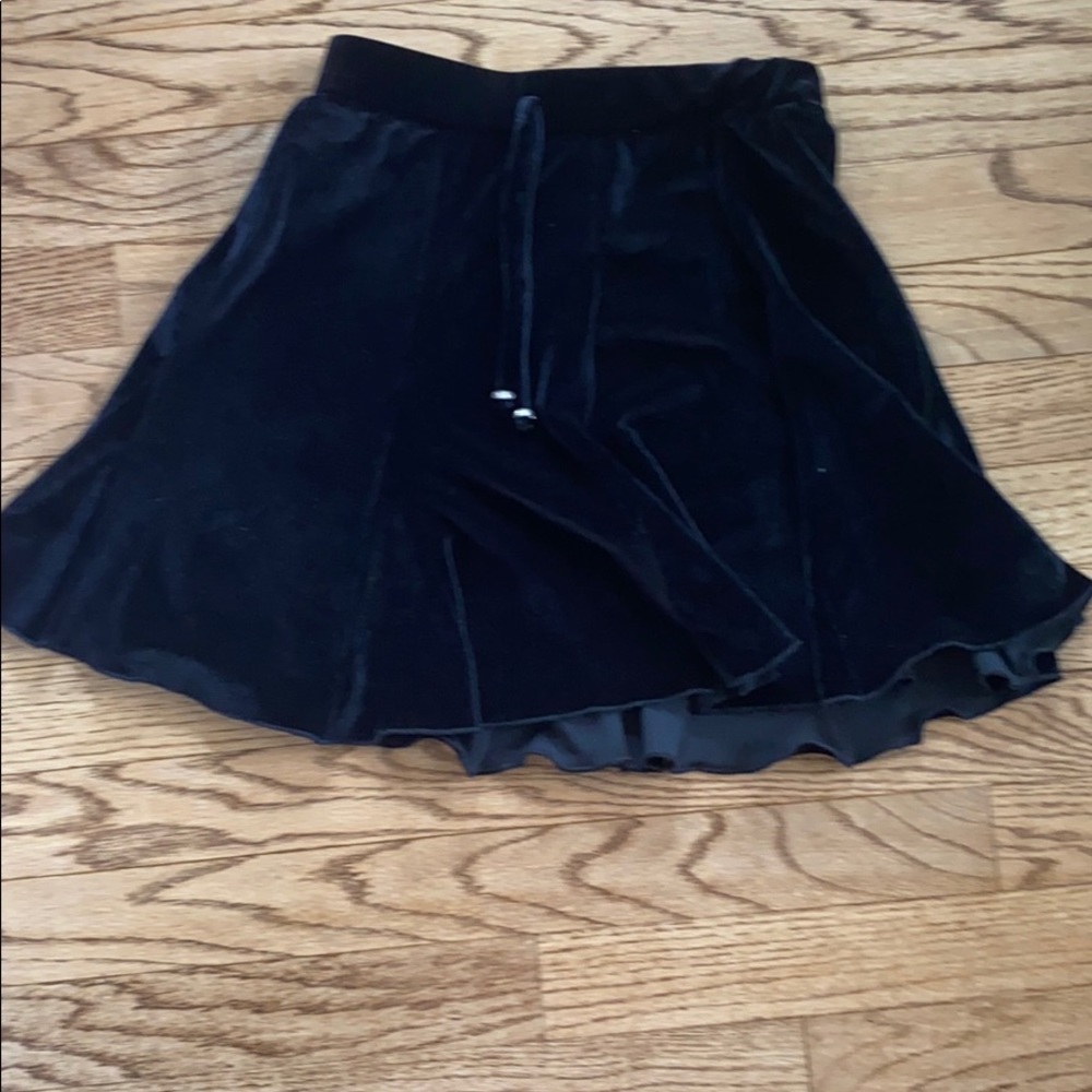 black velour  skirt